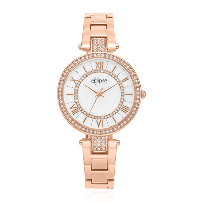 Eclipse Mother of Pearl Rose Gold Tone  Watch