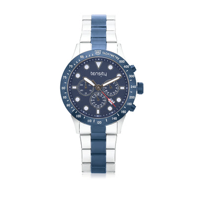 Tensity Chronograph Navy & Silver Watch 7727WC