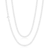 Sterling Silver 70cm Bevel Anchor Chain