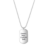 Tensity Stainless Steel 55cm Dog Tag Necklace