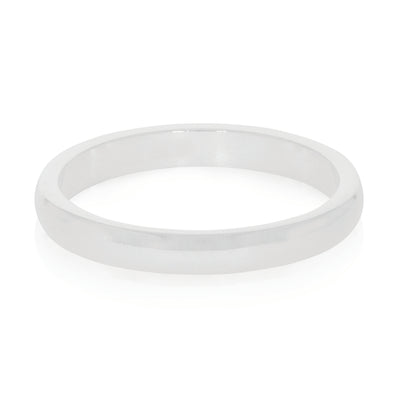 Sterling Silver 2.7mm High Dome Rings