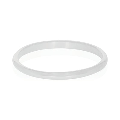 Sterling Silver 1.7mm High Dome Ring