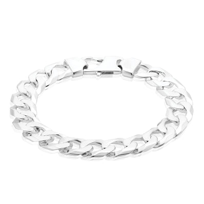 Sterling Silver  23 cm Curb 350 Gauge Bracelet