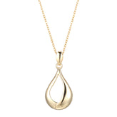 9ct Yellow Gold  Tear Drop Pendant
