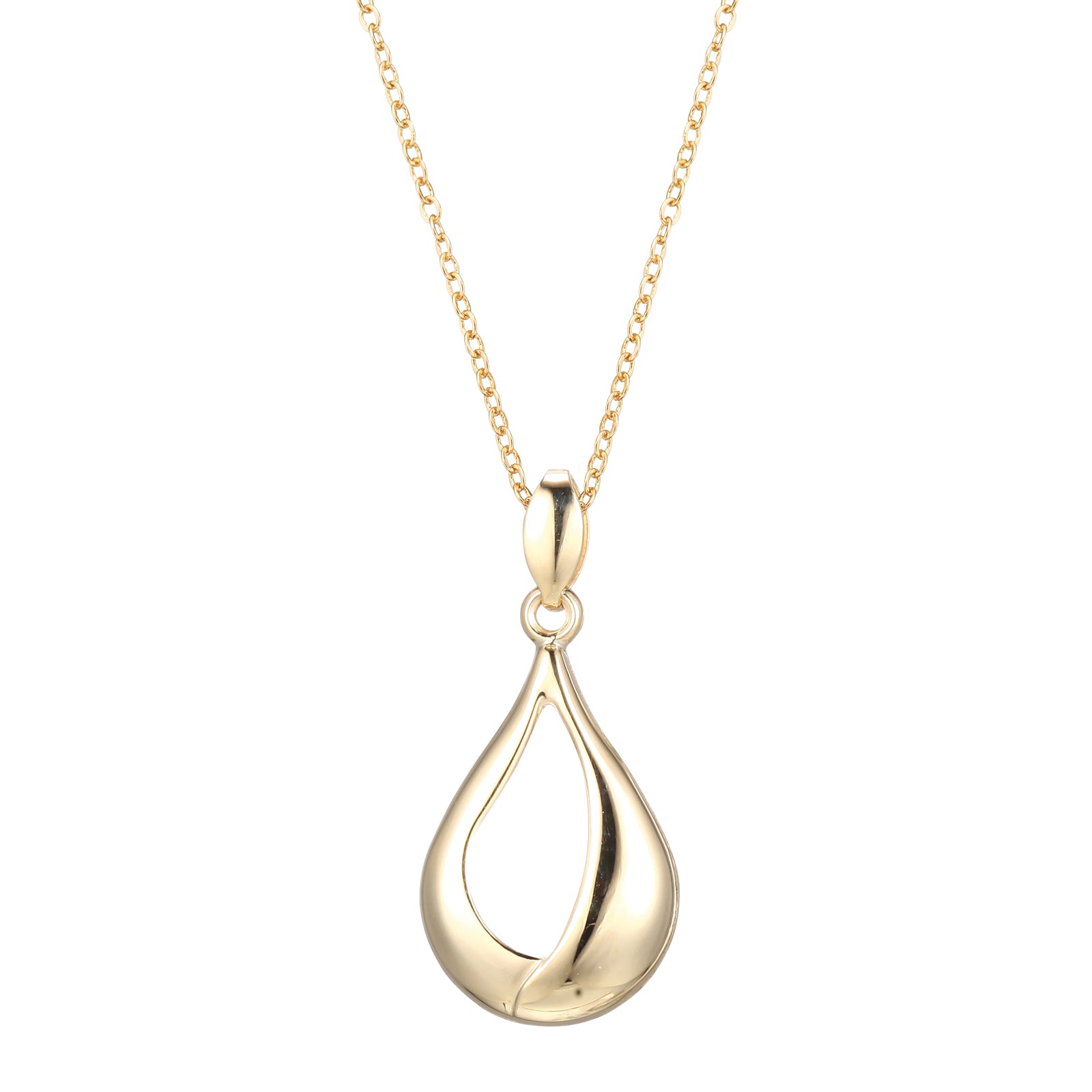 9ct Yellow Gold  Tear Drop Pendant