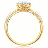 London 9ct Yellow Gold Round Brilliant Cut 1/4 CARAT tw of Diamonds Ring