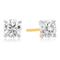 Celebration 9ct Yellow Gold Round Brilliant Cut 1 CARAT tw of Certified Lab Grown Diamonds Stud Earrings