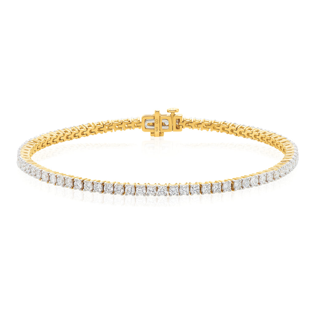 Kolours 14kt Yellow Gold Emerald Tennis Bracelet - Farfetch