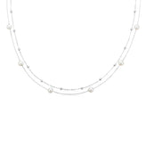 Sterling Silver 6-7mm Freshwater Pearl Necklace