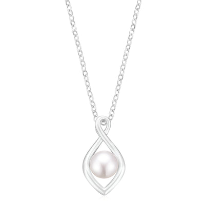 Sterling Silver with 8-8.5 mm Freshwater Pearl Pendant