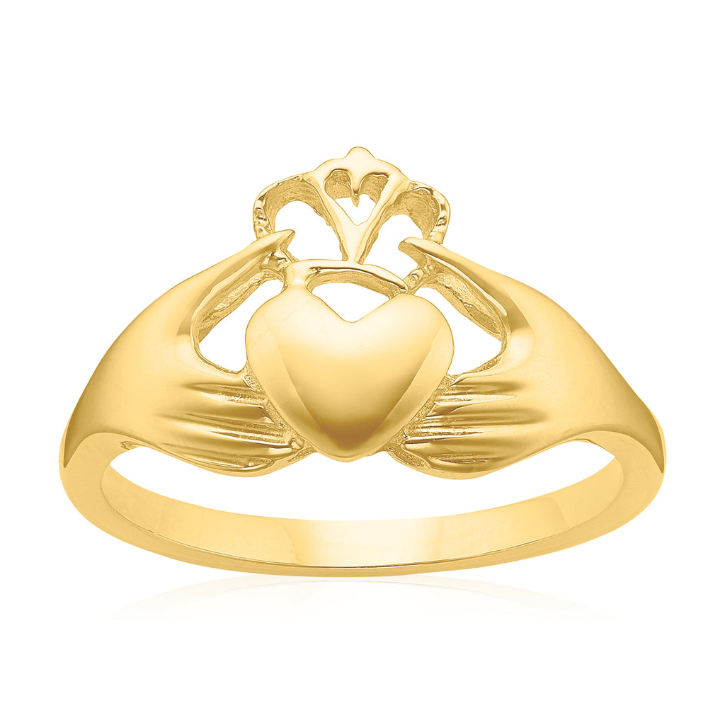 9ct Yellow Gold  Claddagh Ring
