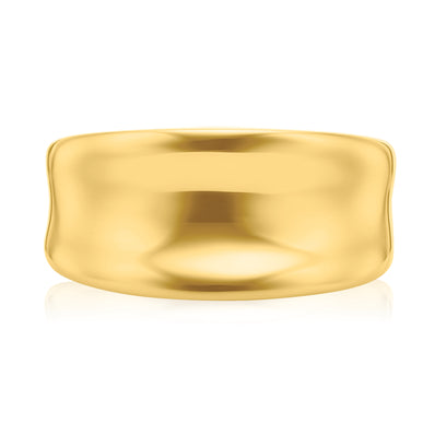 9ct Yellow Gold Concave Ring