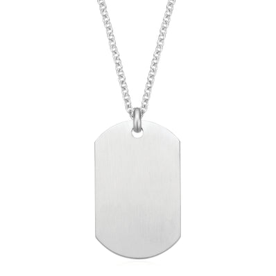 Tensity 50cm Stainless Steel Dog Tag Necklaces
