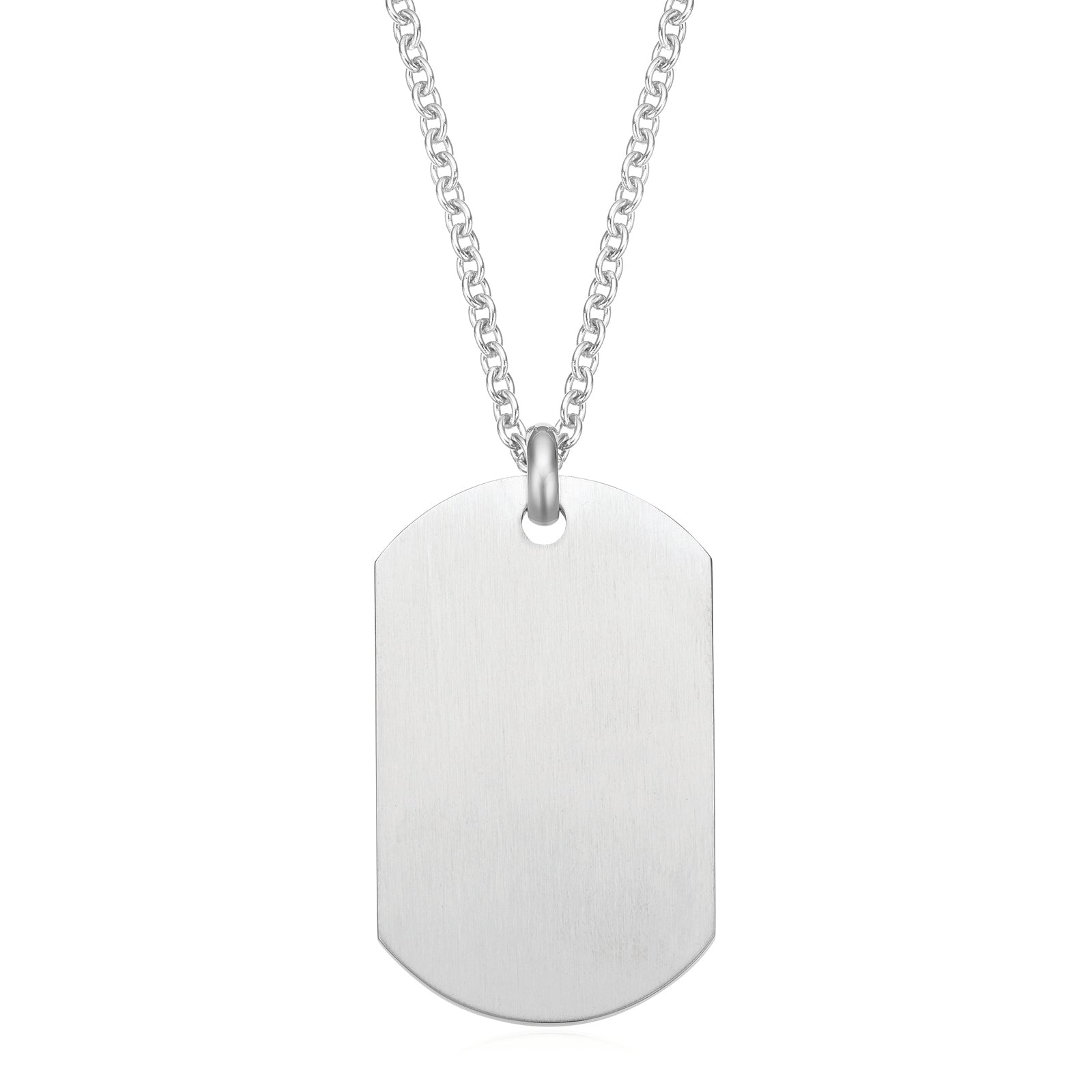 Tensity 50cm Stainless Steel Dog Tag Necklace