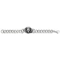 Tensity 22cm Stainless Steel Skull Crown Bracelets