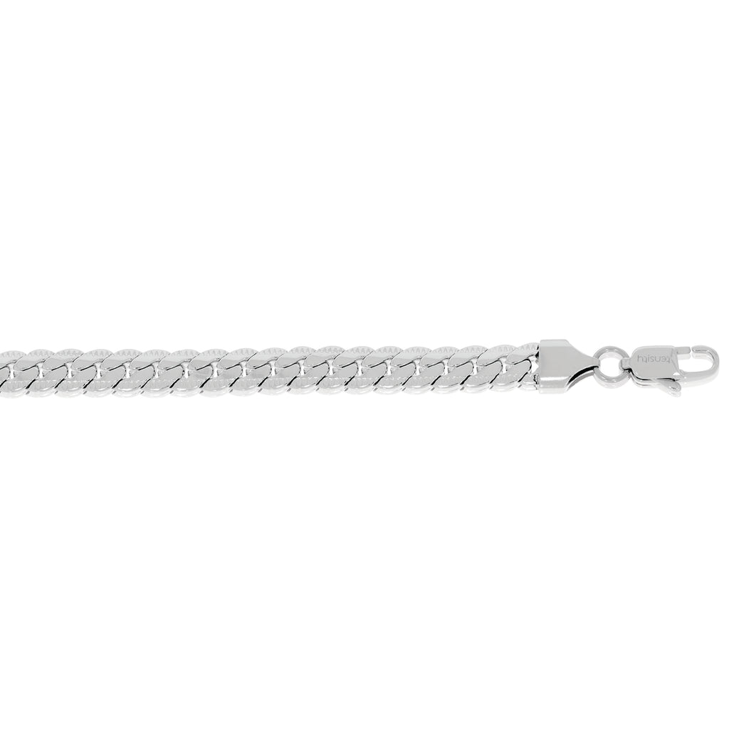 Tensity Stainless Steel 55cm Silver Tone Curb Chain