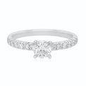 Celebration 18ct White Gold with Round Brilliant Cut 1 CARAT tw of Lab Grown Diamonds Engagement Ring