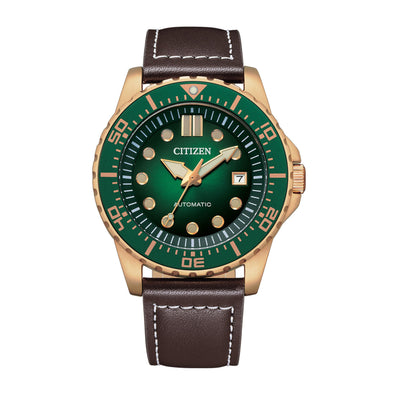 CITIZEN Men's Green Dial Automatic Watch NJ0173-18X
