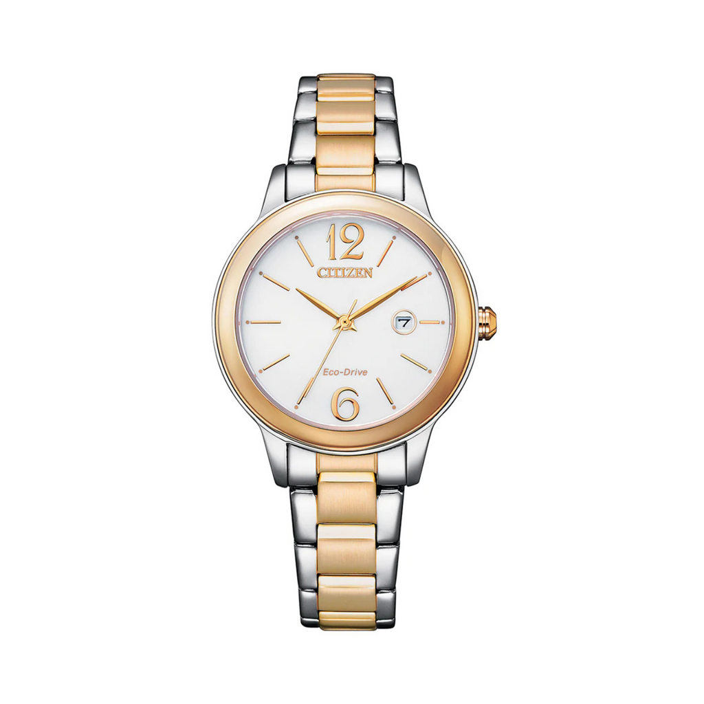 Citizen Ladies Eco Drive Two Tone Watch EW2626 80A Zamels