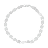 Sterling Silver 19cm Flat Link Bracelets