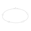 Sterling Silver 19cm with Cutout Heart Bracelets