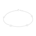 Sterling Silver 19cm with Cutout Star Bracelets