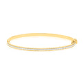 9ct Yellow Gold 60mm with Glitter Bangle