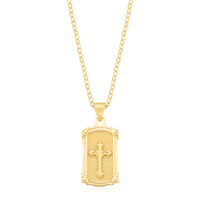 9ct Yellow Gold Cross Pendant
