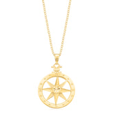 9ct Yellow Gold Round Star Pendant