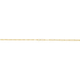 9ct Yellow Gold Paperclip Necklaces 45cm