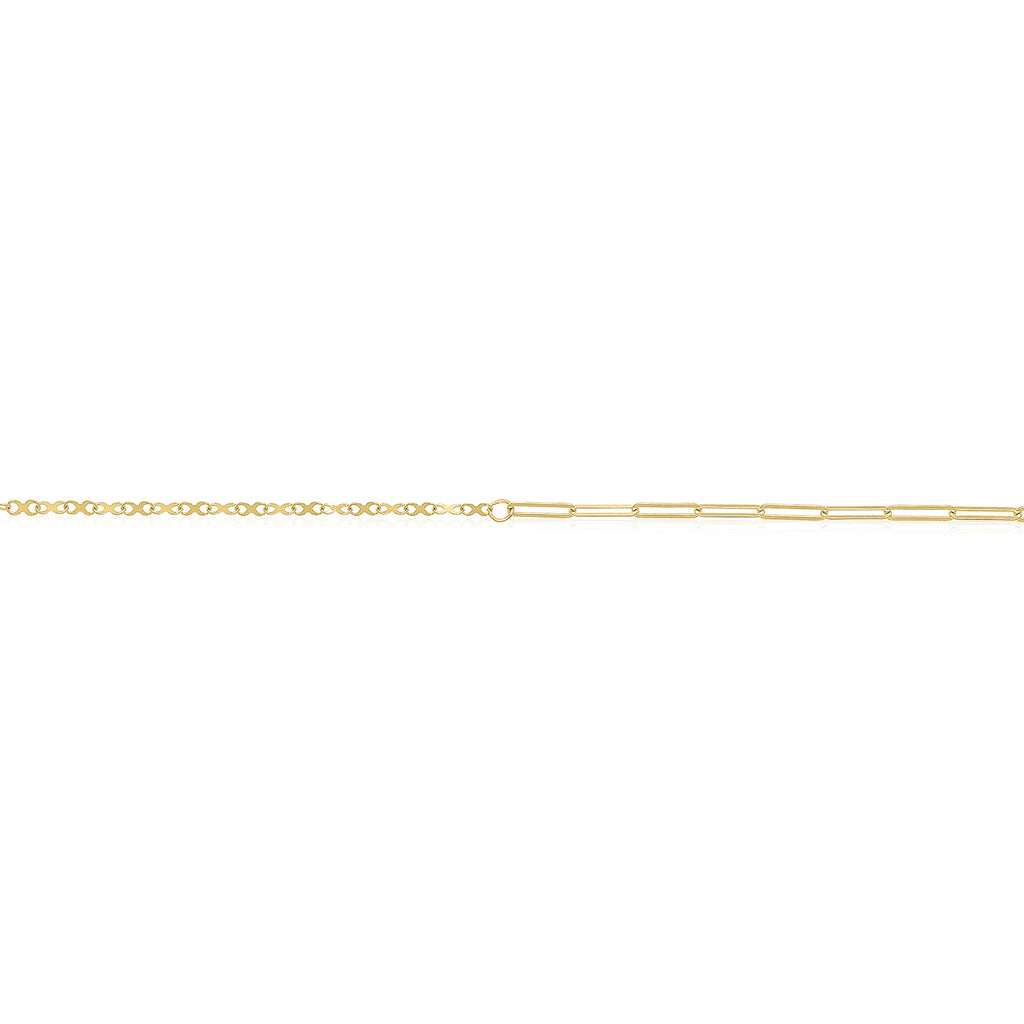 9ct Yellow Gold Paperclip Necklaces 45cm – Zamels