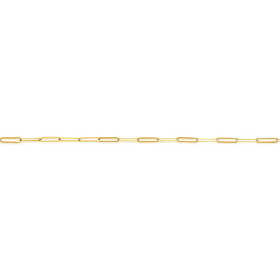 9ct Yellow Gold 45cm Paperclip Necklaces