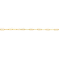 9ct Yellow Gold 45cm Paperclip Necklaces