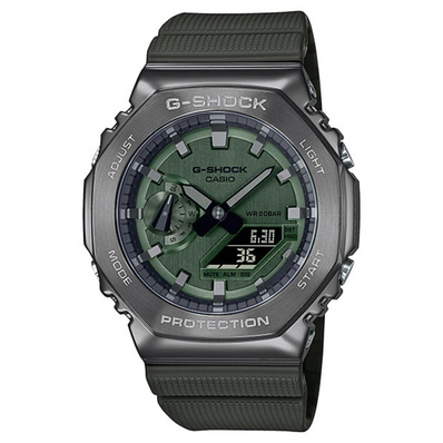 Casio G-Shock Resin & Stainless Steel Watch - GM2100B-3A