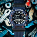 Casio G-Shock Octagon & Round Navy 7 Years Battery Wacth Resin Band Water resistant and LED light - GA900-2A
