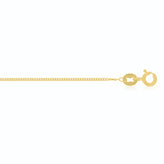 9ct Yellow Gold & Silver-filled 45cm Curb Chain