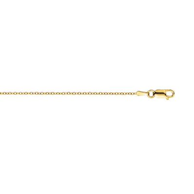 9ct Yellow Gold & Silver-filled 40cm Cable Chain
