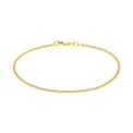 9ct Yellow Gold & Silver-filled 19cm Curb 50g Bracelet