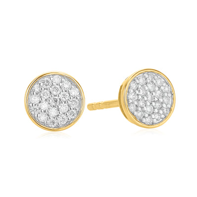 Celebration 9ct Yellow Gold with Round Brilliant Cut 0.20 CARAT tw of Lab Grown Diamond Stud Earrings
