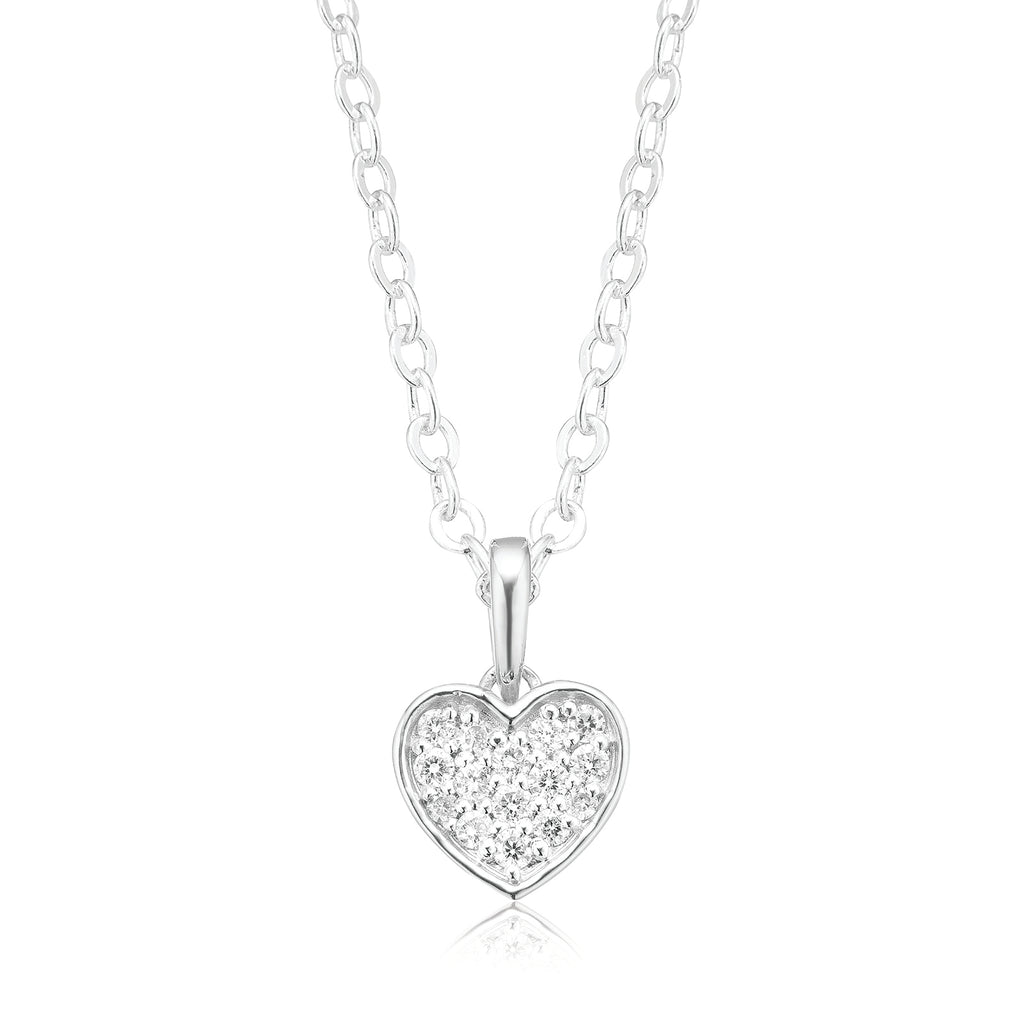 Celebration Sterling Silver with Round Brilliant Cut 0.12 CARAT tw of Lab Grown Diamond Pendant