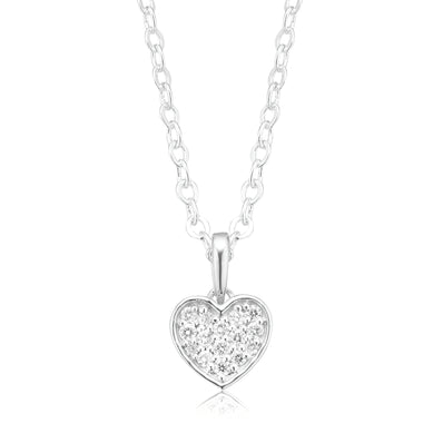 Celebration Sterling Silver with Round Brilliant Cut 0.12 CARAT tw of Lab Grown Diamond Pendant