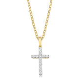 Celebration 9ct Yellow Gold with Round Brilliant Cut 1/4 CARAT tw of Lab Grown Diamond Pendant