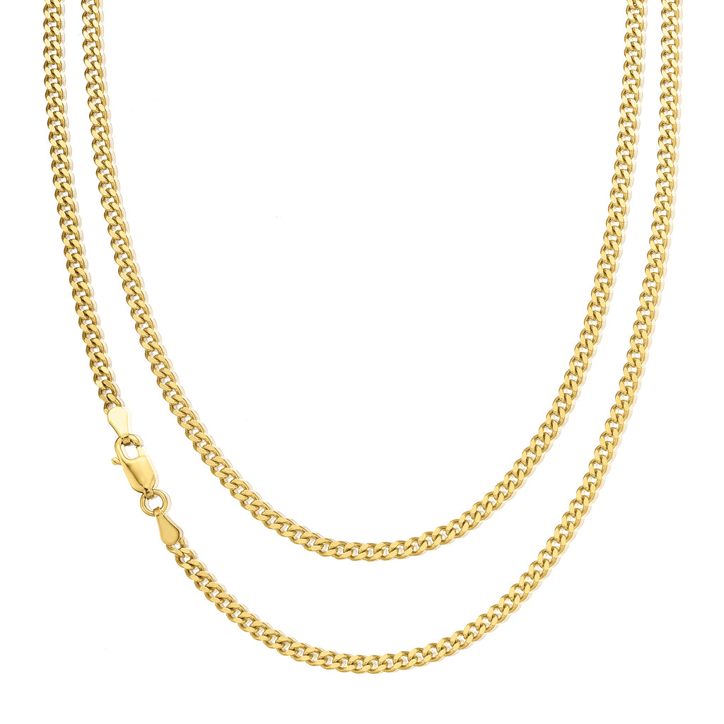 9ct Yellow Gold 50cm Curb 80 Gauge Chain