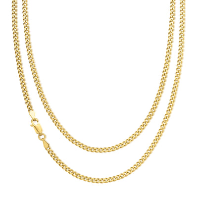 9ct Yellow Gold 50cm Curb 80 Gauge Chain