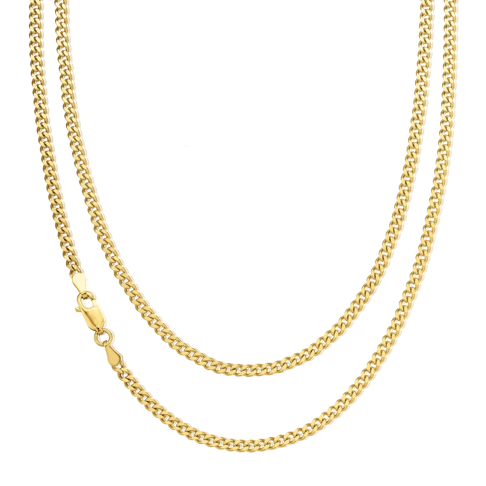 9ct Yellow Gold 50cm Curb 80 Gauge Chain
