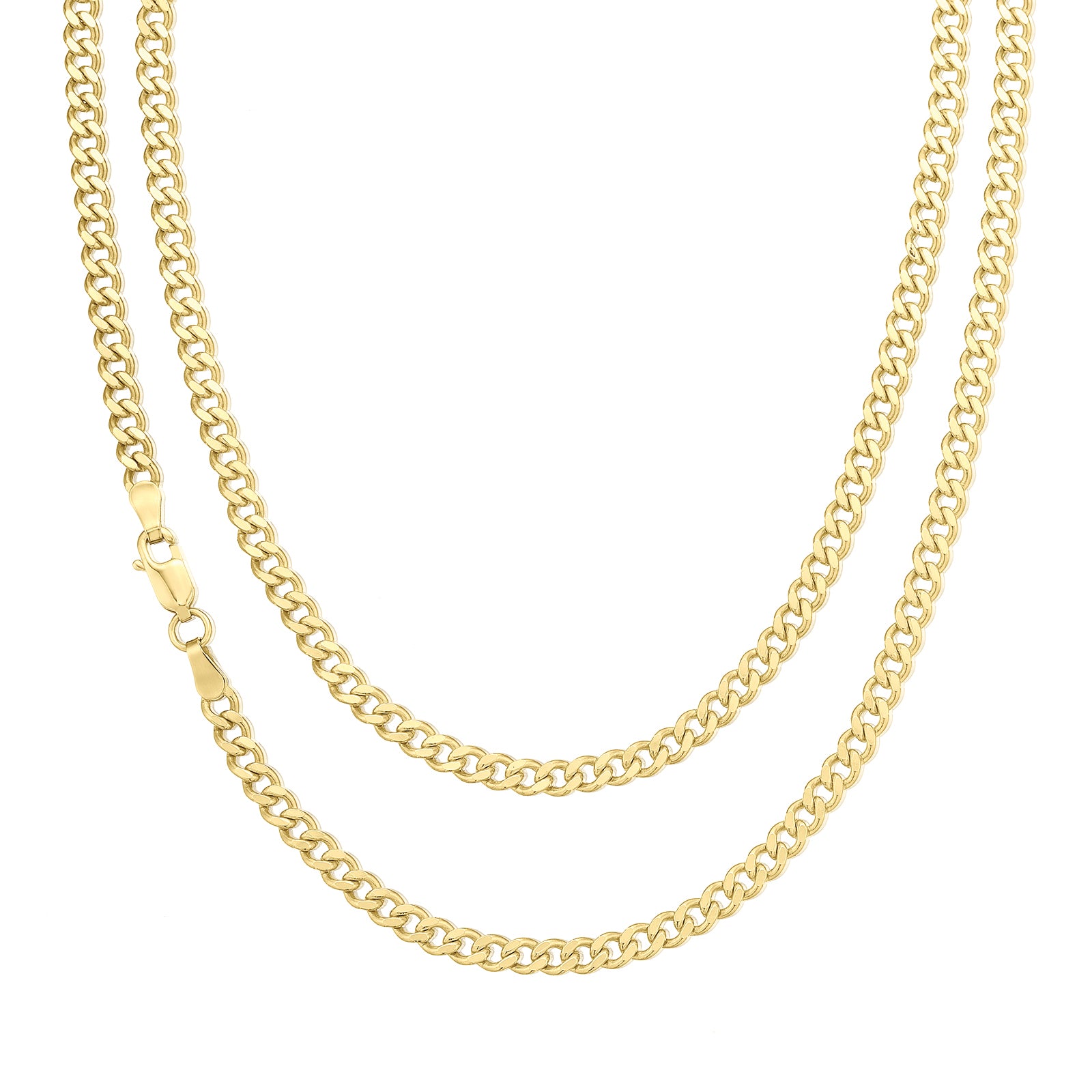 9ct Yellow Gold 50cm 100 Gauge Chain