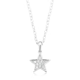 Celebration Sterling Silver with Round Brilliant Cut 0.10 CARAT tw of Lab Grown Diamond Pendant