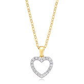 Celebration 9ct Yellow Gold with Round Brilliant Cut 1/4 CARAT tw of Lab Grown Diamond Pendant