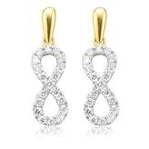 Celebration 9ct Yellow Gold with Round Brilliant Cut 1/3 CARAT tw of Lab Grown Diamond Drop Earrings