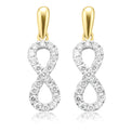 Celebration 9ct Yellow Gold with Round Brilliant Cut 1/3 CARAT tw of Lab Grown Diamond Drop Earrings